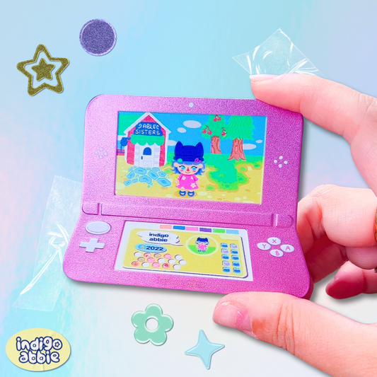 [PREORDER] animal crossing ds tinplate pin badge