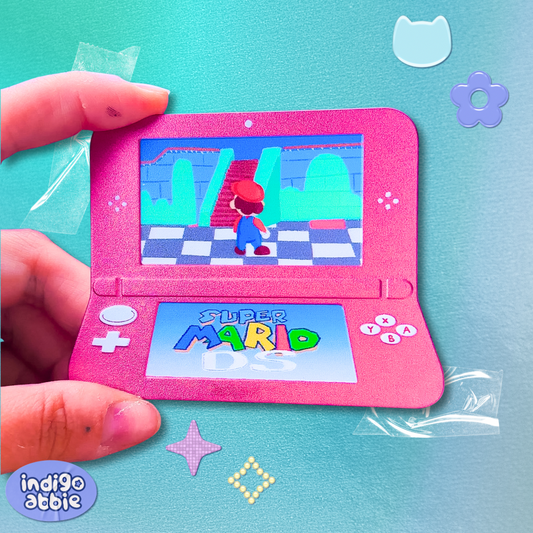 mario 64 ds tinplate pin badge