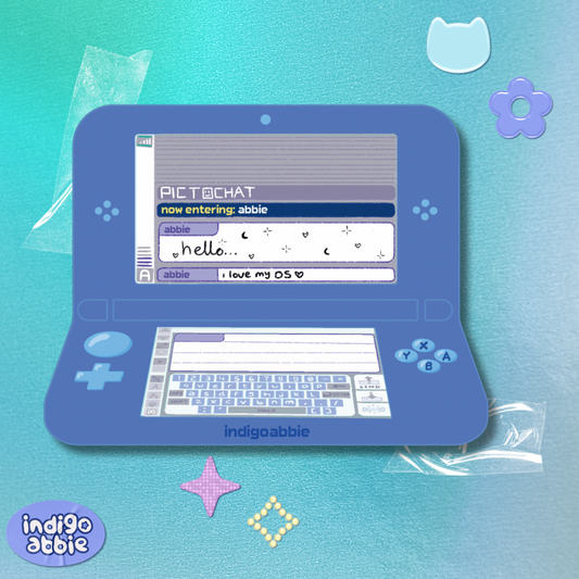 [PREORDER] pictochat ds tinplate pin badge