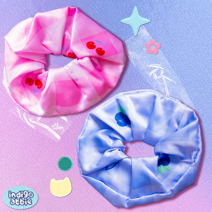 cherries and berries scrunchies duo pack
