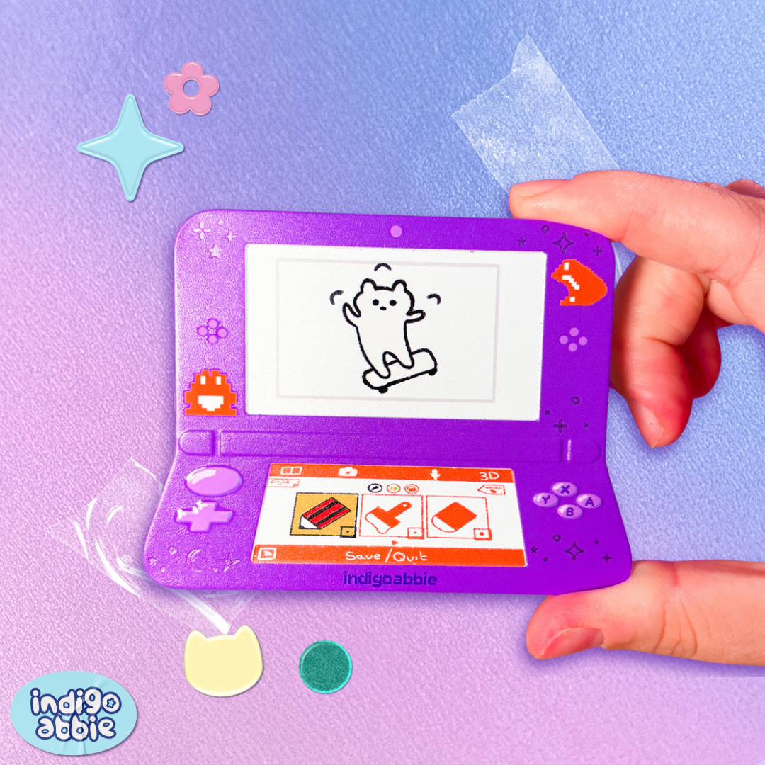 flipnote ds tinplate pin badge