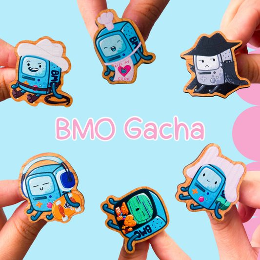 BMO Cosplay Gacha Mystery Wooden Pin