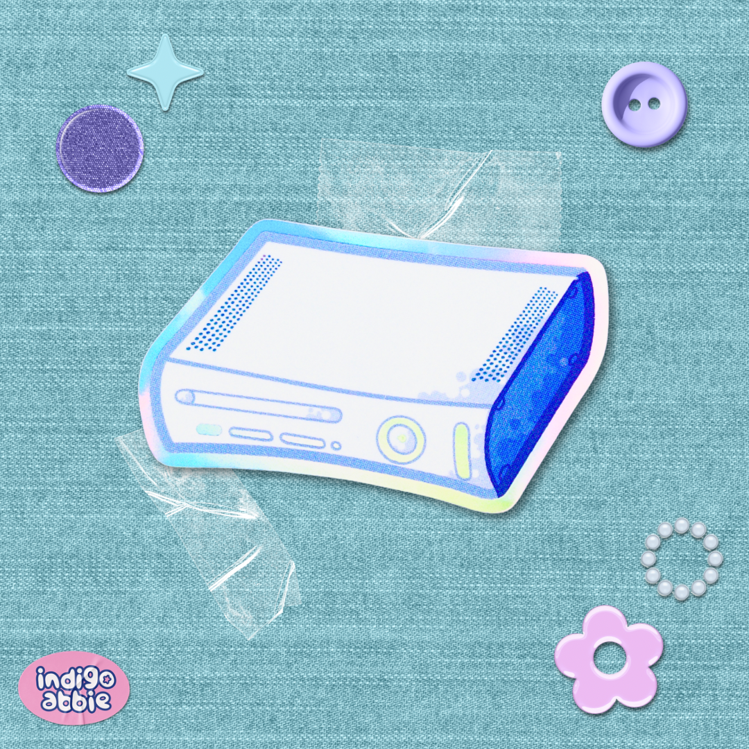 xbox 360 console holographic sticker