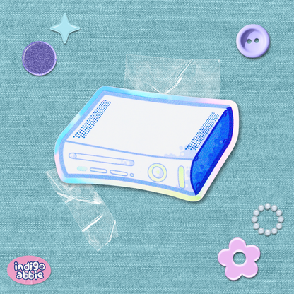 xbox 360 console holographic sticker