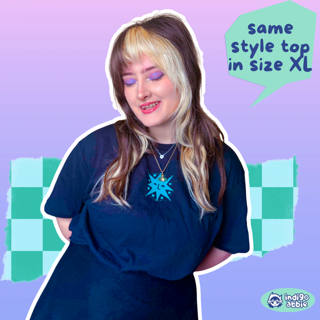 [S] 'The Star' Black & Magenta T-Shirt