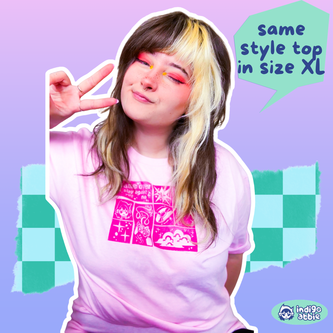 [L] 'The Star' Pink & Magenta T-Shirt
