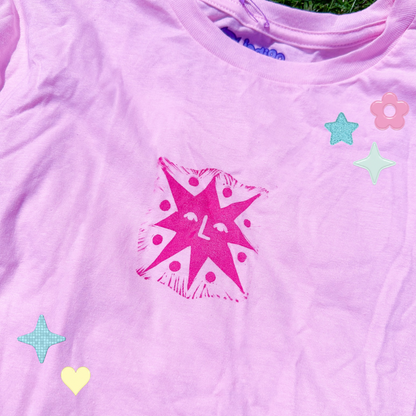[L] 'The Star' Pink & Magenta T-Shirt