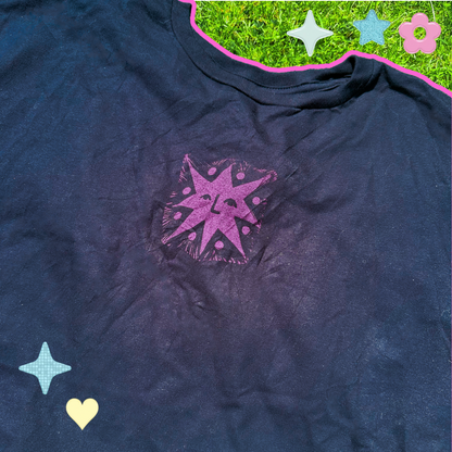 [S] 'The Star' Black & Magenta T-Shirt