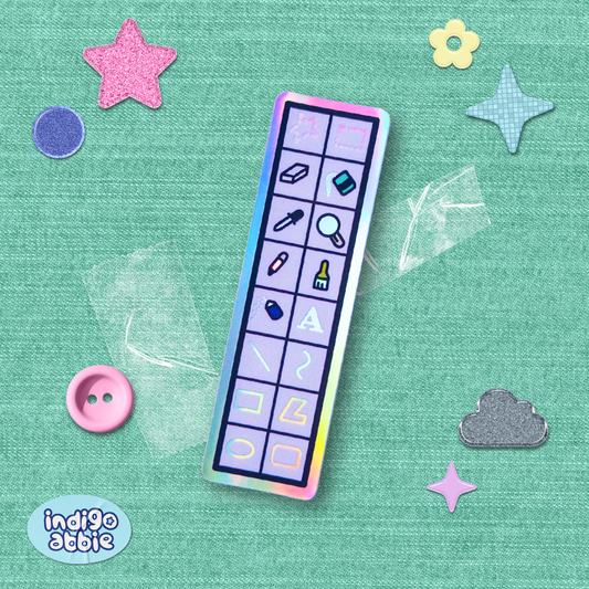 ms paint paint tool holographic sticker