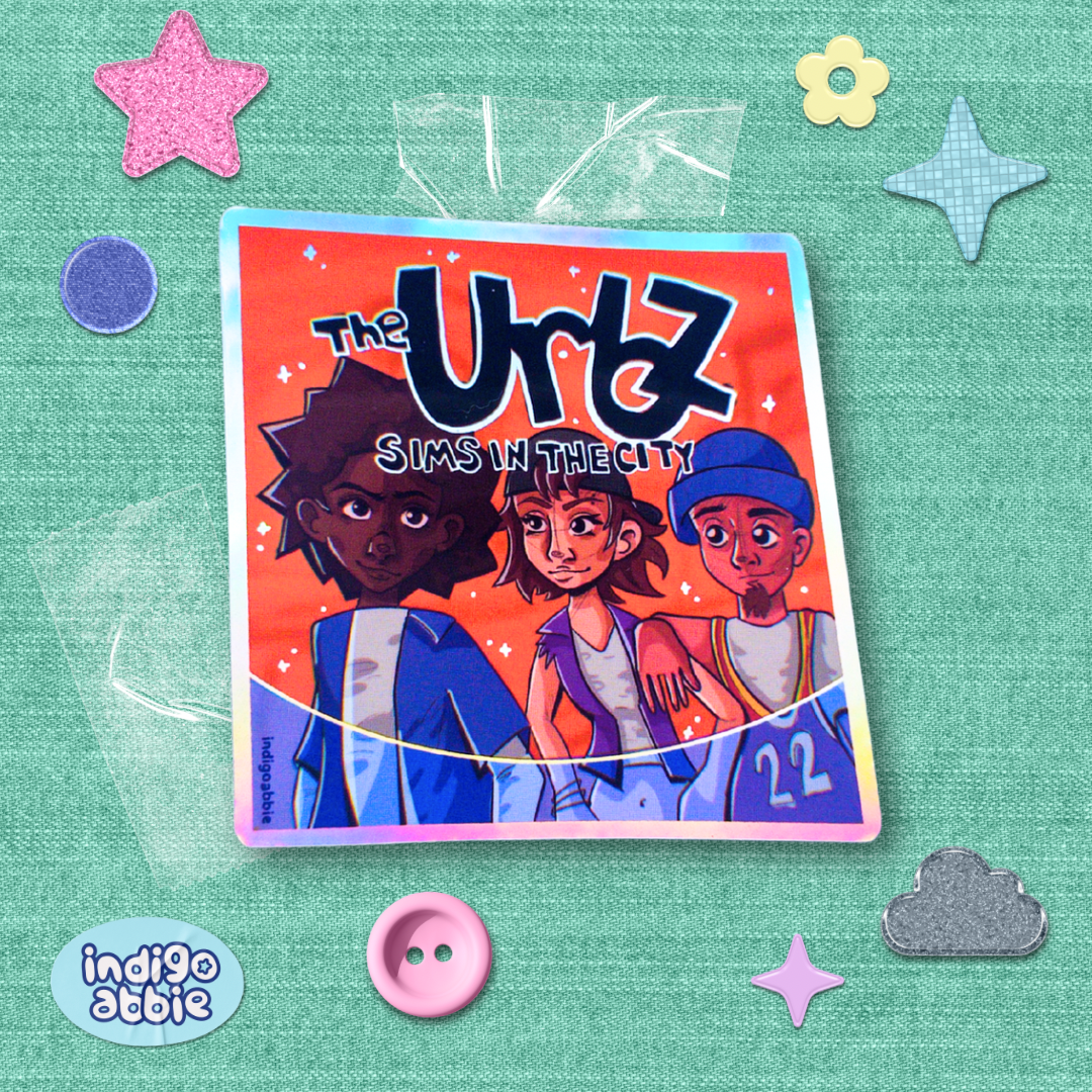 the urbz ds holographic sticker