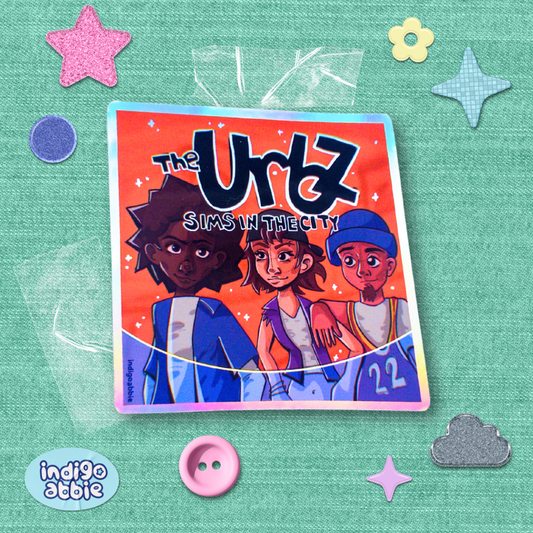 the urbz ds holographic sticker