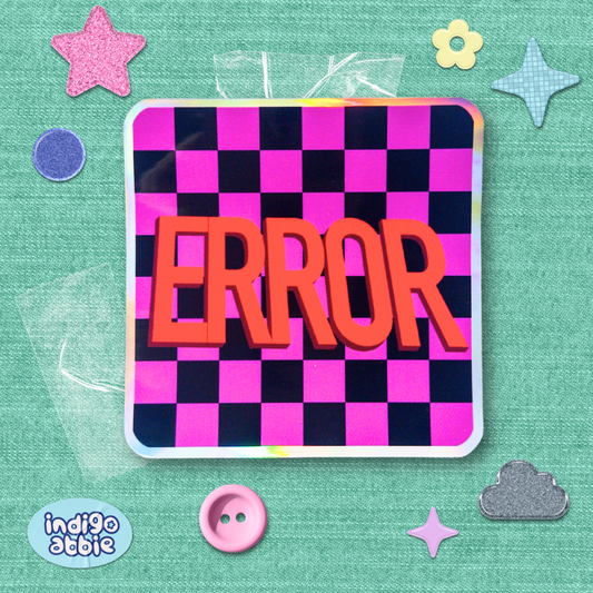 garys mod error texture holographic sticker