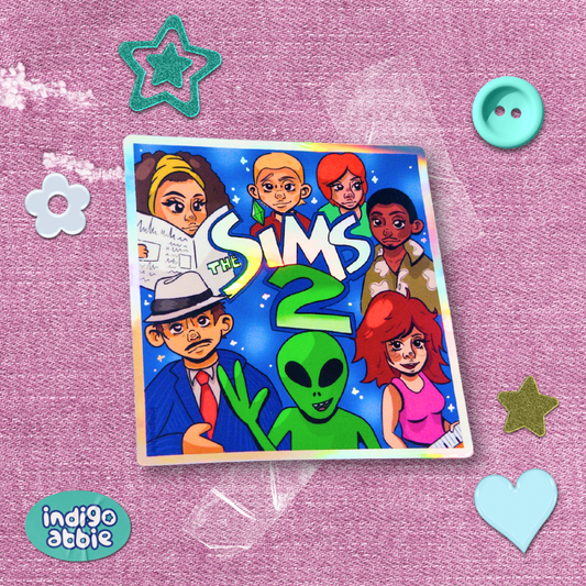 sims 2 ds holographic sticker