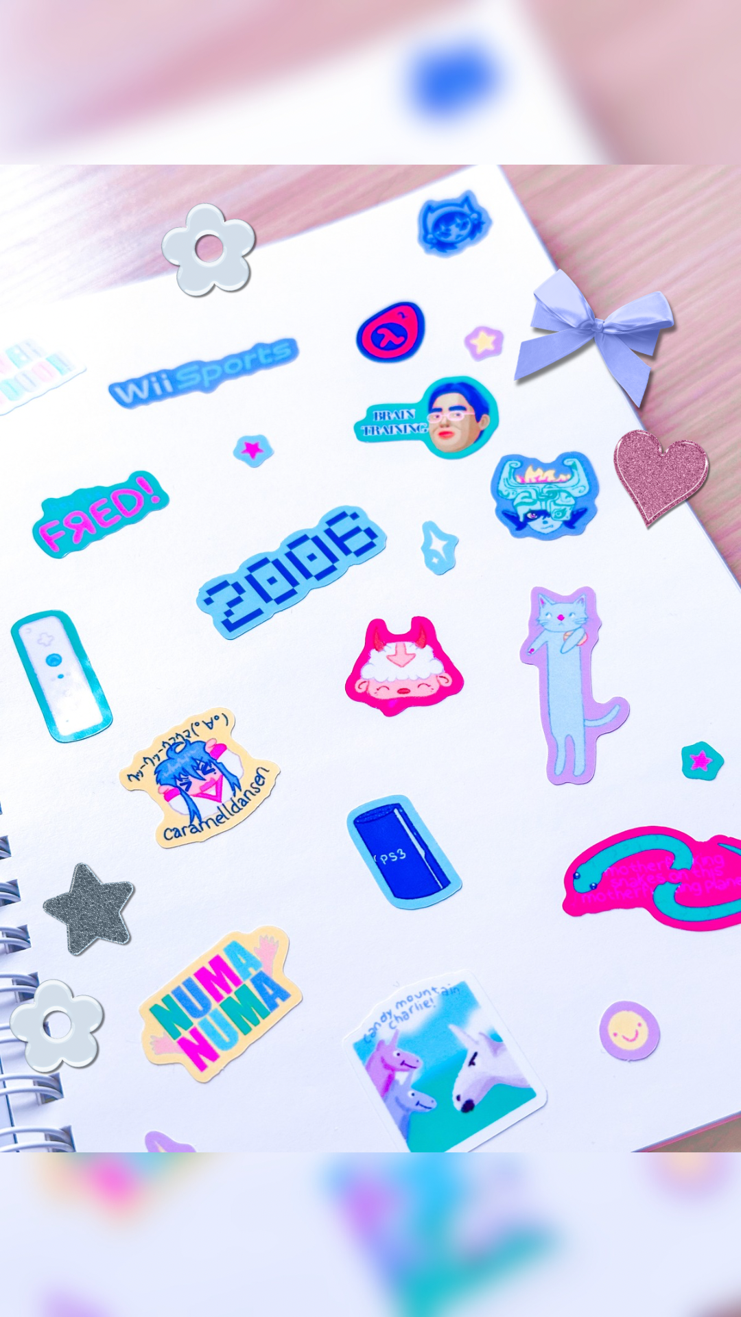 2009 nostalgia sticker sheet