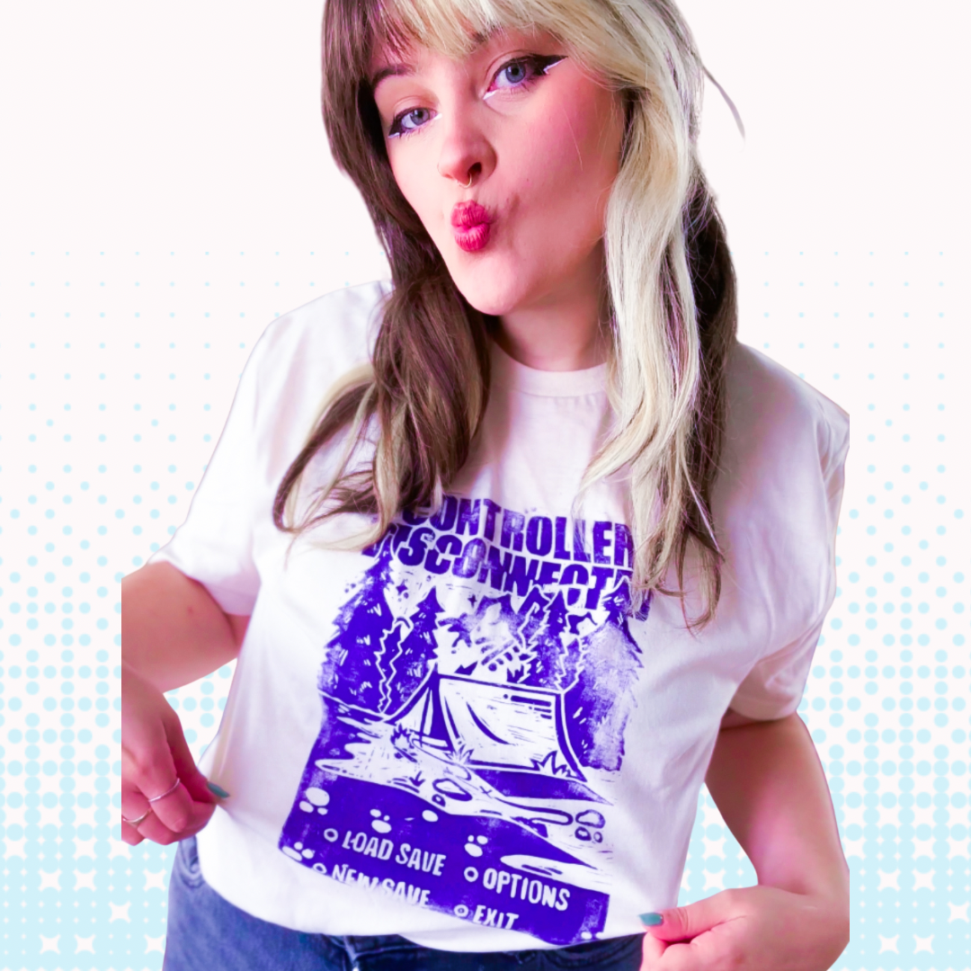 [L] Controller Disconnected Natural T-Shirt