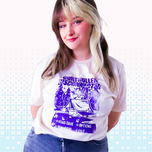 [L] Controller Disconnected Natural T-Shirt