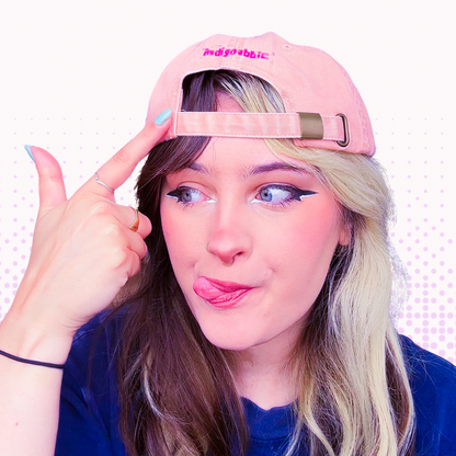 Game Over Baseball Cap - Dusty Pink & Magenta