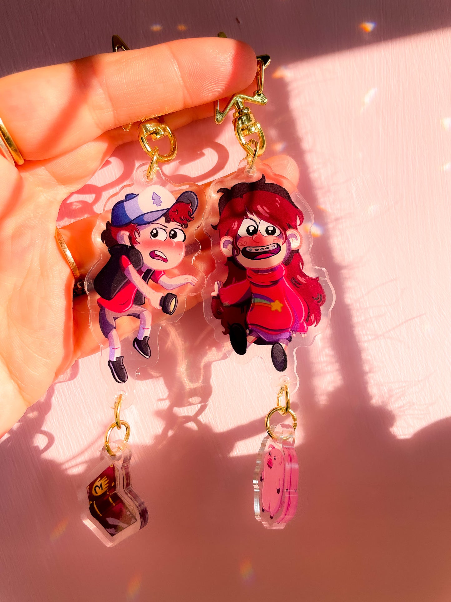 Dipper Double Keyring - Gravity Falls